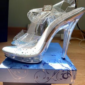 Clear heels